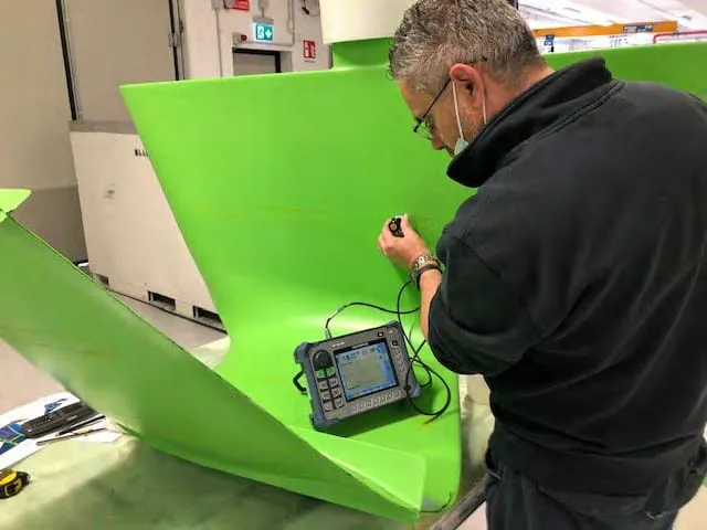 Monitoraggio dei foil di un prototipo RaceBird per la misura dei carichi reali in condizioni operative.