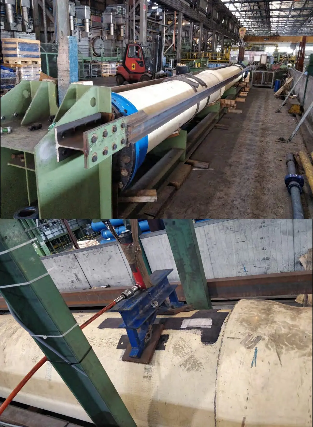 Prove di deformazione e ovalizzazione su campioni di tubazioni in FRP strumentati con il sistema Ducto.